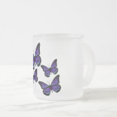 Karbondige vlindervlinder matglas koffiemok (Voorkant rechts)