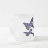 Karbondige vlindervlinder matglas koffiemok (Voorkant links)