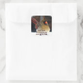 Kardinaal adres Sticker (Tas)