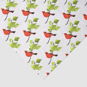 Kardinaal Bird Red Tissuepapier (Detail)