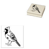 Kardinaal Bird Rubberstempel (Gestempeld)