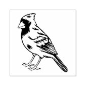 Kardinaal Bird Rubberstempel (Afrduk)