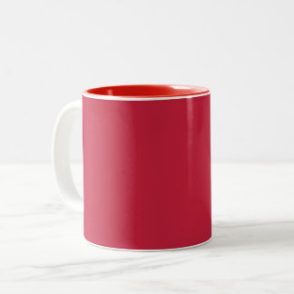 Kardinaal (effen kleur) tweekleurige koffiemok