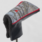 Kardinaal en cichorei golfheadcover (3/4 voorkant)