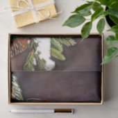 Kardinaal- en Snowy Pinecones Tissuepapier (Geschenk)