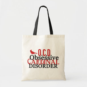 Kardinaal geobsedeerd tote bag