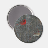 Kardinaal haar magneet (Voorkant / Achterkant)