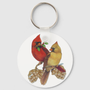 Kardinaal haar sleutelhanger