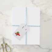 Kardinaal hang label, naar en van geschenk label, cadeaulabel (Met Touw)