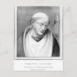 Kardinaal Henry Beaufort, bisschop van Winchester Briefkaart