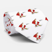 Kardinaal honkbalspeler stropdas (Opgerold)