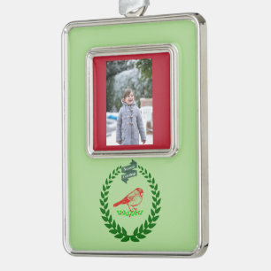 Kardinaal Hulst Krans Aandenken Verzilverd Kader Ornament