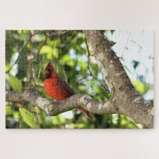 Kardinaal in boomfotografie legpuzzel