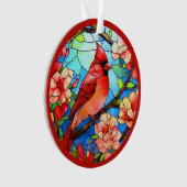 Kardinaal / In Memoriam Acryl Ornament (voorkant)