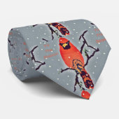 Kardinaal in Snowfall Stropdas (Opgerold)
