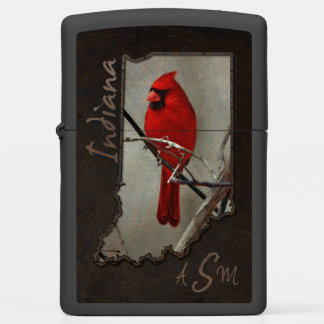 Kardinaal Indiana uitgesneden op Wood Background