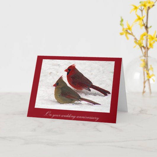 Kardinaal Jubileum Kaart (Gele Bloem)