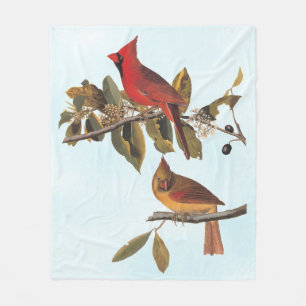 Kardinaal Kardinaalzanger Audubon Birds of America Fleece Deken
