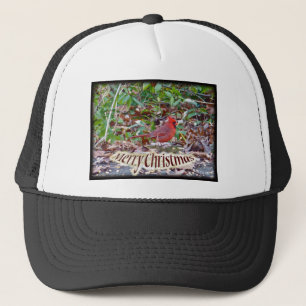 Kardinaal kerstgerei trucker pet