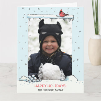 Kardinaal Kerstkaart, Kardinaal foto briefkaart