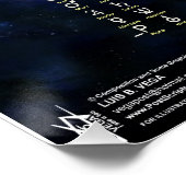 Kardinaal Kruis van de Kosmos Perfect Poster (Hoek)