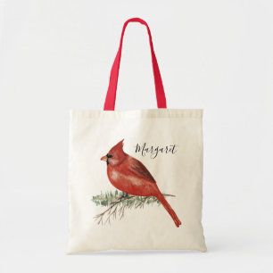 Kardinaal met naam tote bag