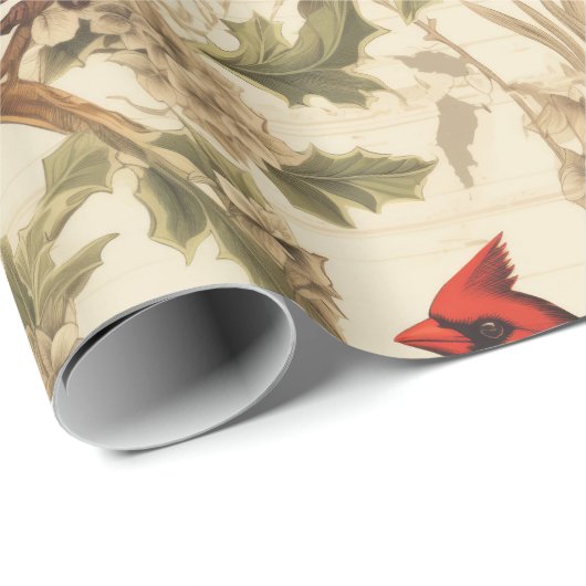 kardinaal ontwerp inpakpapier (Rol Hoek)