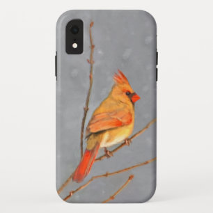Kardinaal op vertakkingen - Oorspronkelijke vogelk iPhone XR Hoesje