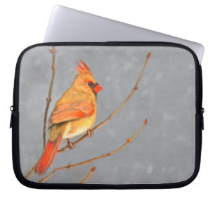 Kardinaal op vertakkingen - Oorspronkelijke vogelk Laptop Sleeve