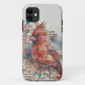 Kardinaal op Virginia Road Map Case-Mate iPhone Case (Achterkant)