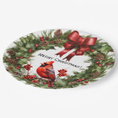 kardinaal-papier-Bord Papieren Bordje (Gekanteld)