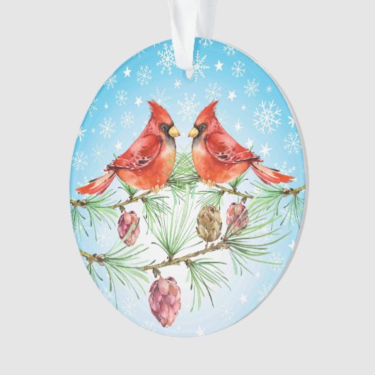 Kardinaal - Red Bird Ornament (voorkant)