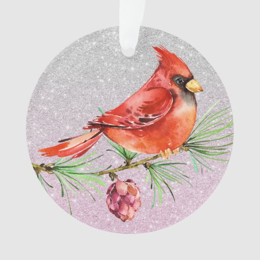 Kardinaal - Red Bird Ornament (voorkant)