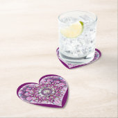 Kardinaal Red Rosace Kartonnen Onderzetters (Insitu)