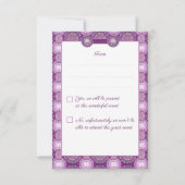 Kardinaal Red Rosace RSVP Kaartje (Achterkant)