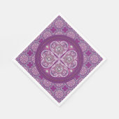 Kardinaal Red Rosace Servet (Hoek)