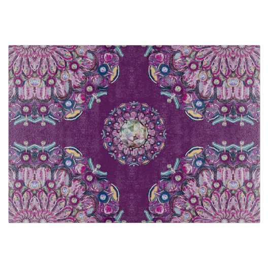 Kardinaal Red Rosace Snijplank (Voorkant)