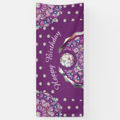 Kardinaal Red Rosace Spandoek (Verticaal)