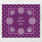 Kardinaal Red Rosace Sparkling Wijnetiket (Enkel label)