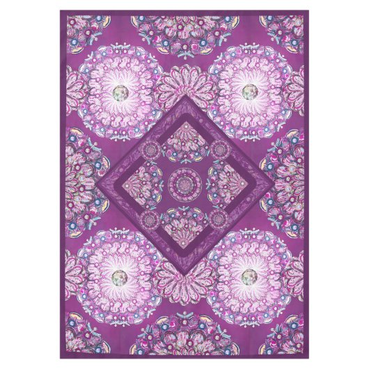 Kardinaal Red Rosace Tafelkleed (Voorkant)