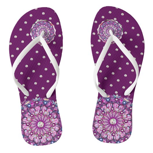 Kardinaal Red Rosace Teenslippers (Voetbed)