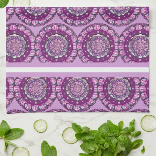 Kardinaal Red Rosace Theedoek (Gevouwen)