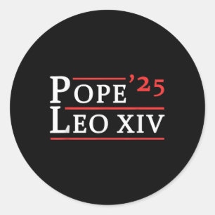 Kardinaal Robert Prevost Paus Leo XIV 2025 Amerika Ronde Sticker