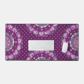 Kardinaal rode Rosace Bureaumat (Keyboard & Muis)