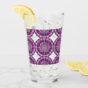 Kardinaal rode Rosace Glas