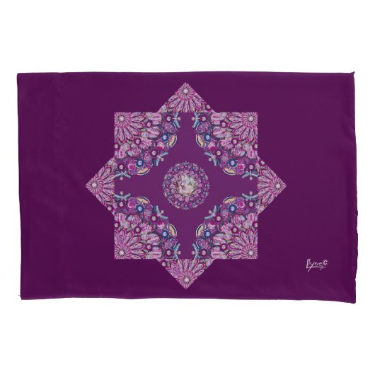 Kardinaal rode Rosace Kussensloop (Voorkant)