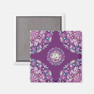 Kardinaal rode Rosace Magneet