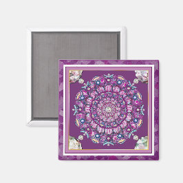 Kardinaal rode Rosace Magneet