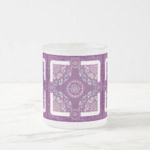 Kardinaal rode Rosace Matglas Koffiemok