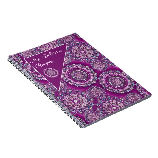 Kardinaal rode Rosace Notitieboek (Rechterzijde)